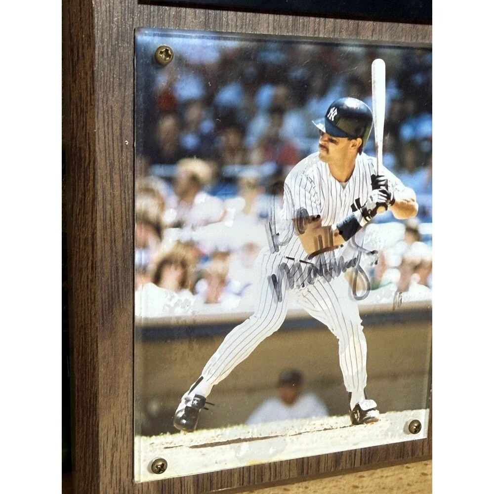 🔥🔥🔥Don Mattingly VTG Autograph Official MLB Hitting Plaque- New York Yankees